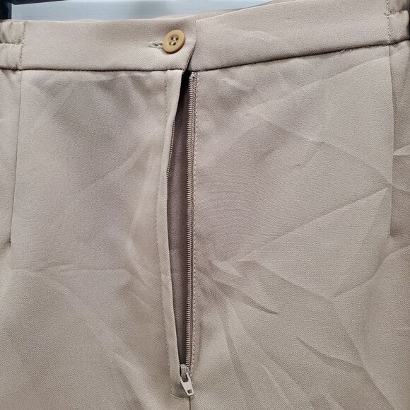 Fashion Bug Woman's Vintage Beige High Waisted Career Pencil Skirt Plus 18/20W - Picture 2 of 5